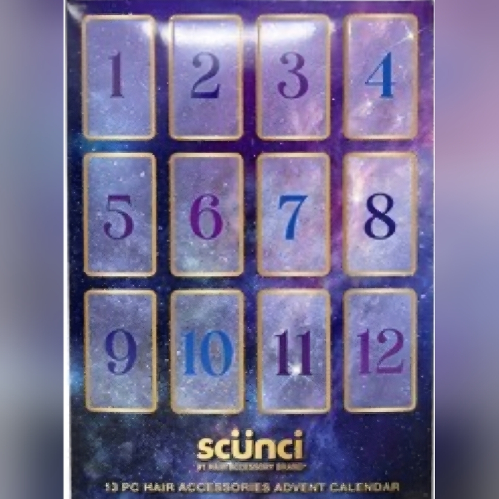 Scunci Cosmic 13 Pc Advent Calender Hair Accessories Set